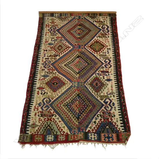 An antique Turkish Aydin kilim,