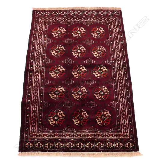 A Turkman hand knotted rug,