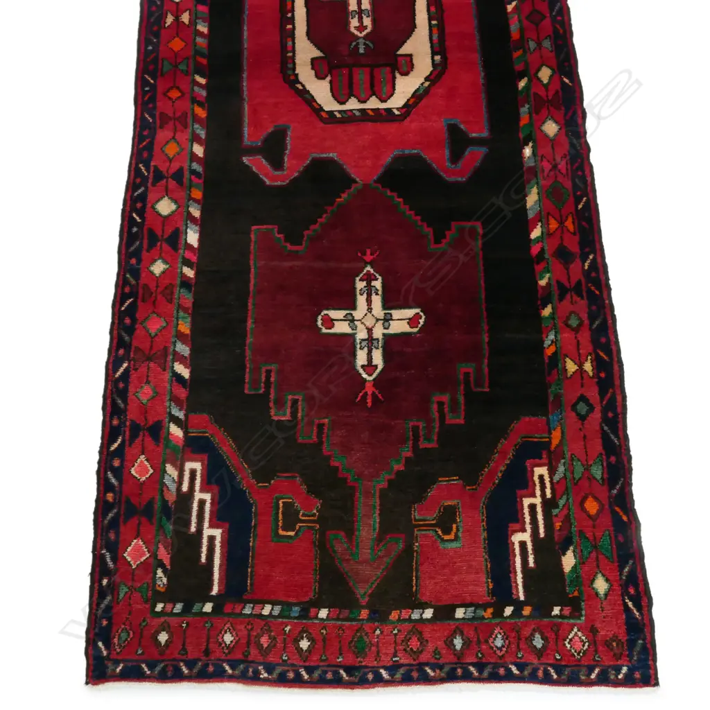 A Persian hand knotted Ardebil broad runner, Image 1++