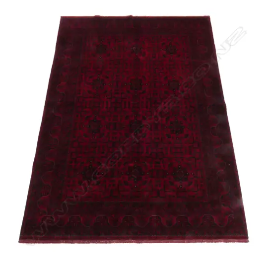 A large hand knotted Afghan Andkhoi carpet,