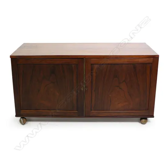 A 19thC rosewood collectors’ chest,