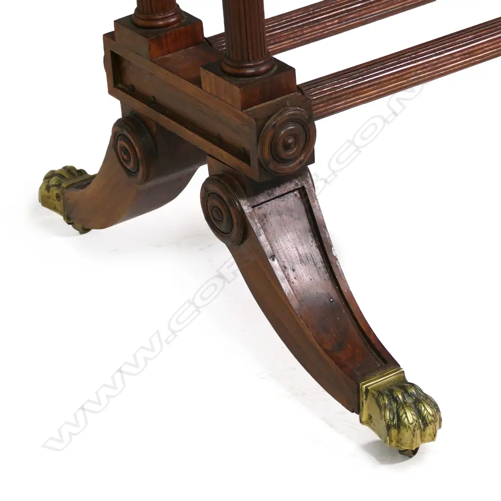 An old Regency style rosewood sofa table, Image 1++