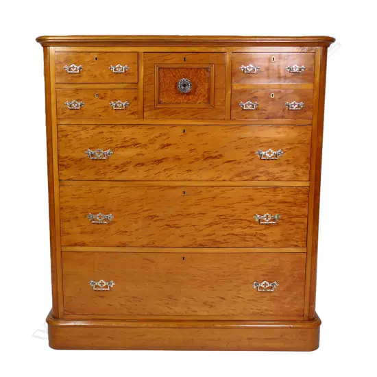 A colonial kauri seven drawer scotch chest,