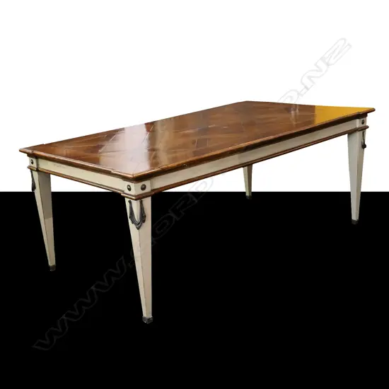 A Cavit & Co. Louis XVI style extension dining table,