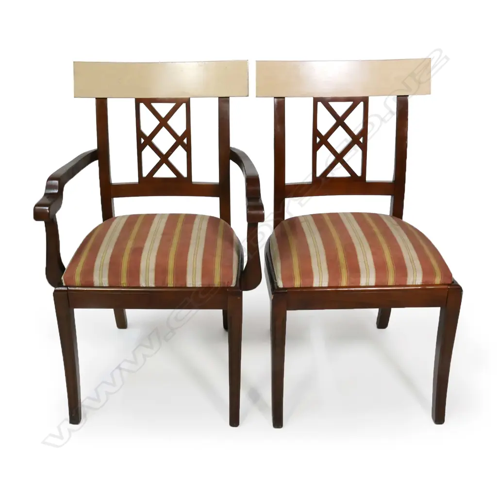 A set of six Cavit & Co. Louis XVI style dining chairs, Image 1++