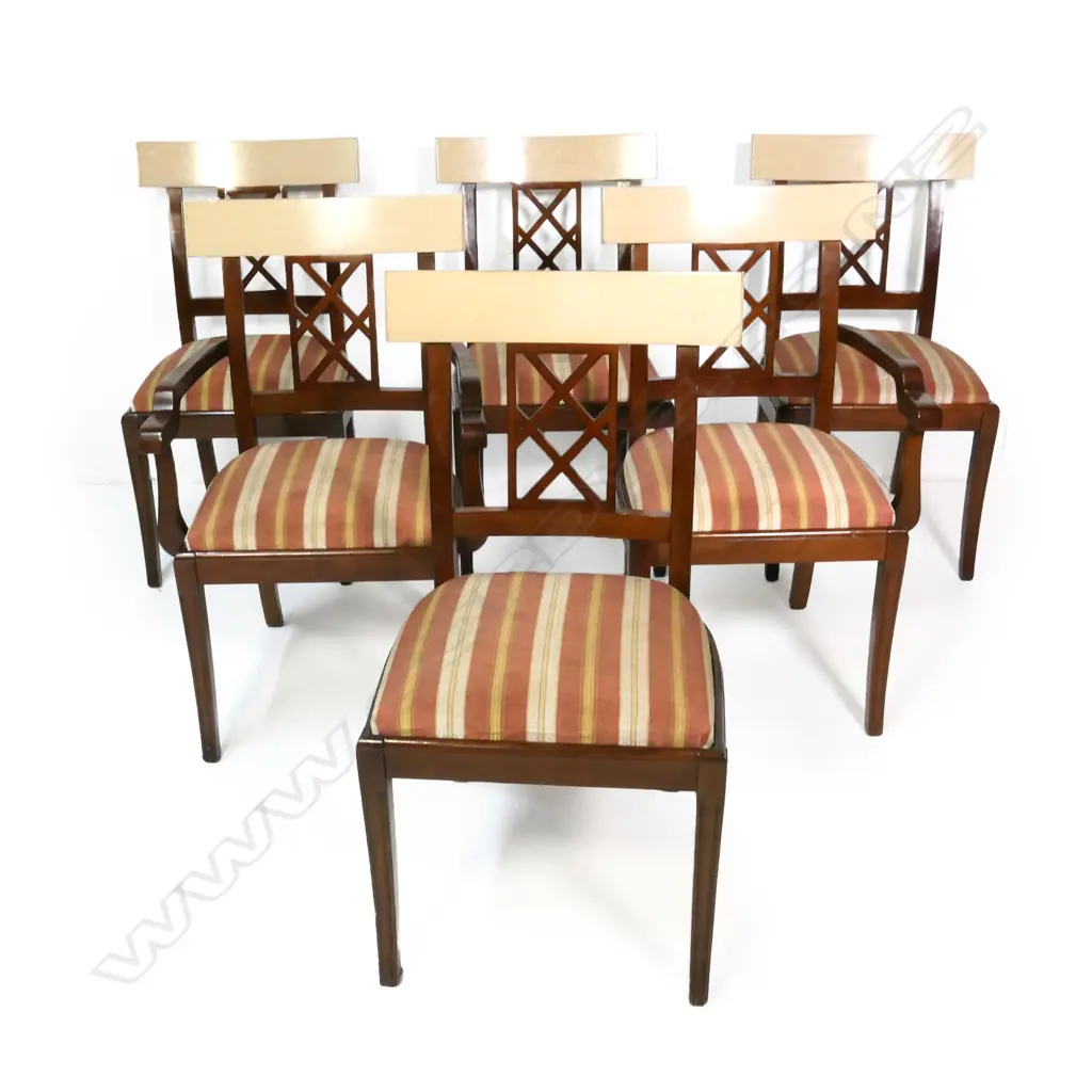 A set of six Cavit & Co. Louis XVI style dining chairs, Image 1++