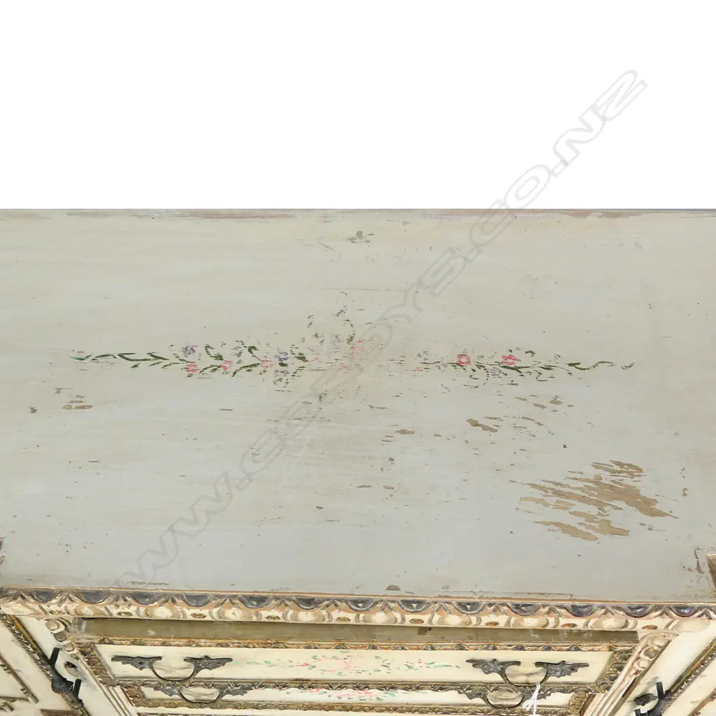 A vintage 20thC French antique style breakfront sideboard Image 1++