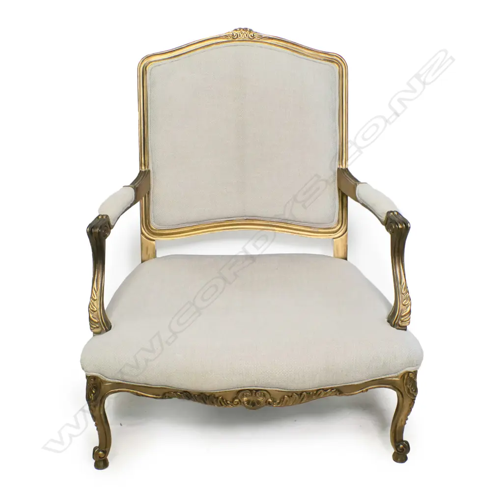A French style open elbow armchair, Image 1++