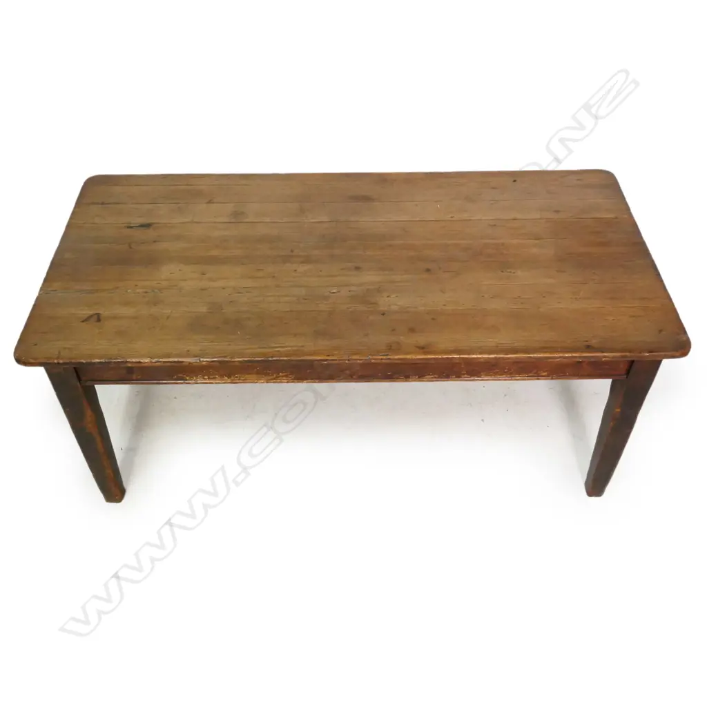 A 19thC French provincial fruitwood dining table, Image 1++