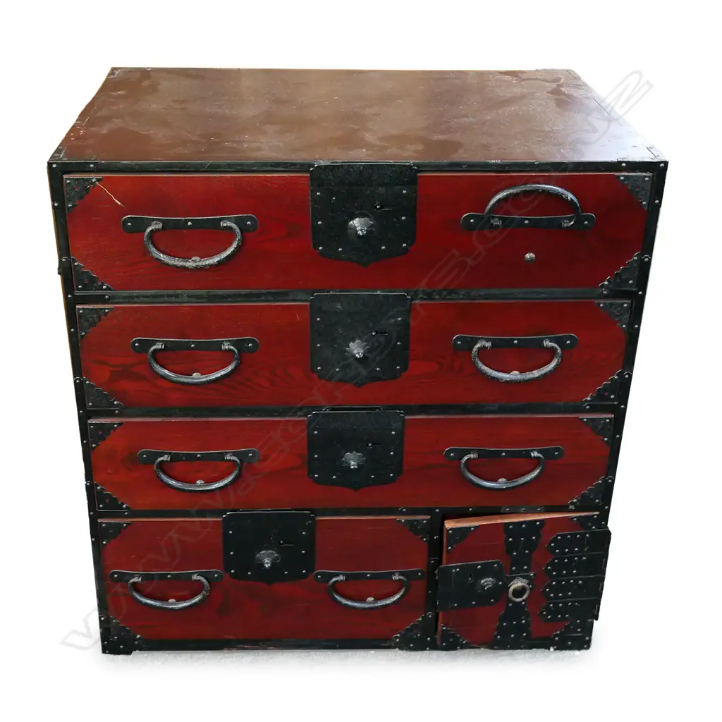A 19thC Japanese Ko-Dansu bedside chest, Image 1++