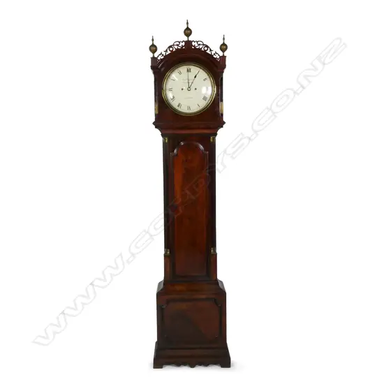 A George III mahogany long case clock,