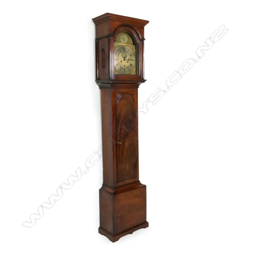 A George III Scottish mahogany long case clock, Image 1++