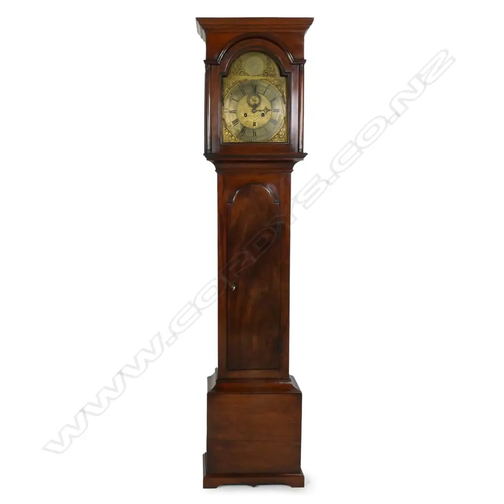 A George III Scottish mahogany long case clock, Image 1++