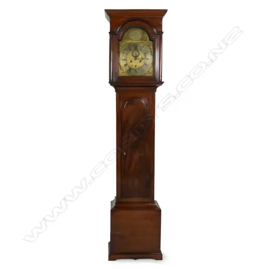 A George III Scottish mahogany long case clock,