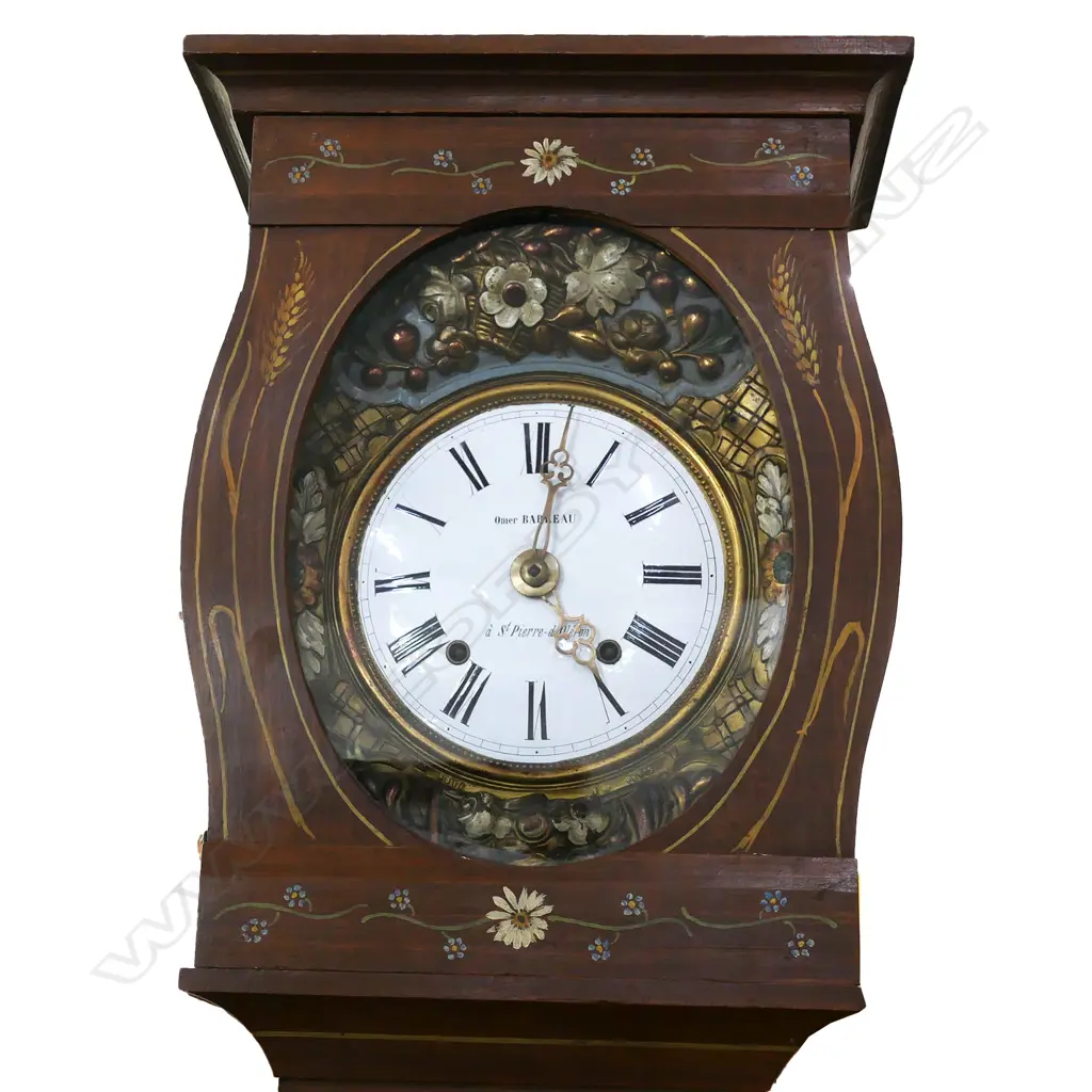 A 19thC French comptoise long case clock, Image 1++