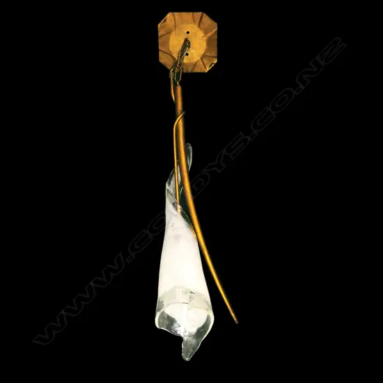 An Italian Sil Lux Kingston hanging light,
