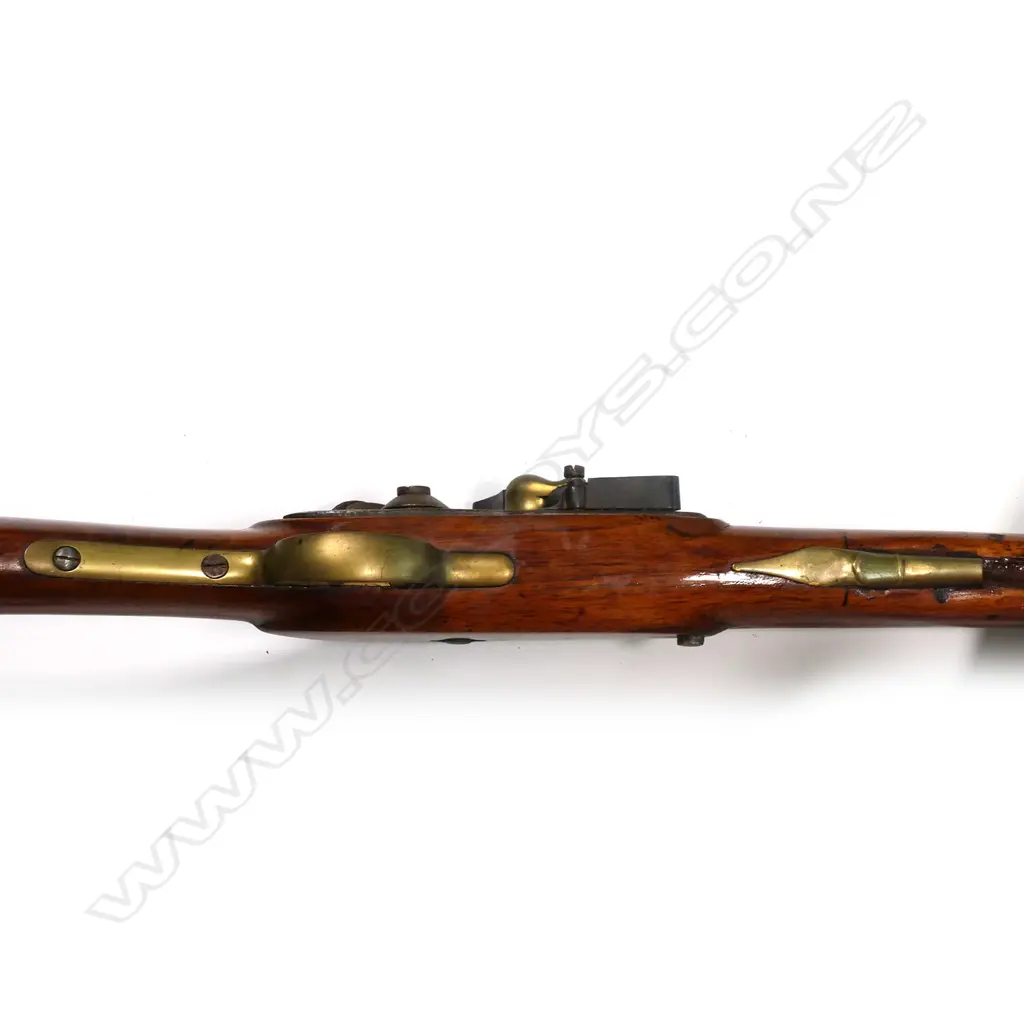 A mid-19thC brass barrel blunderbuss by Barnett of London Image 1++