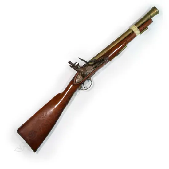 A mid-19thC brass barrel blunderbuss by Barnett of London