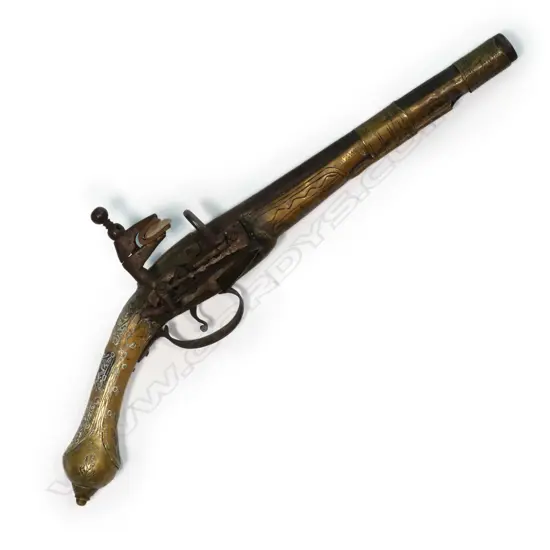 An 18th/19thC Ottoman miquelet lock pistol
