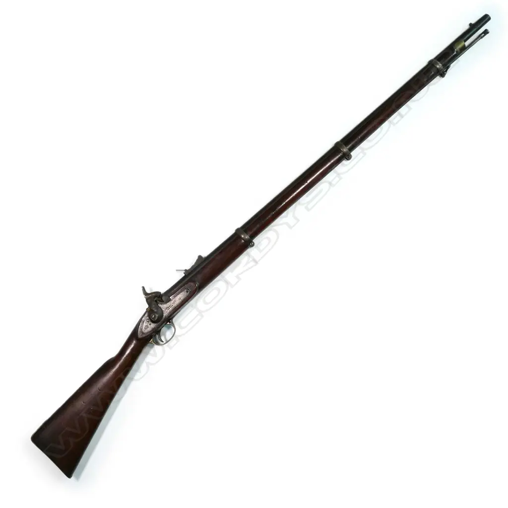 A good Enfield Pattern 1853 percussion musket, muzzle-loading, three barrel bands, .577" calibre Image 1++