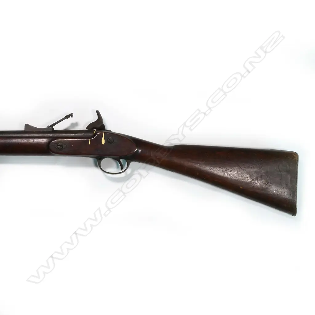A good Enfield Pattern 1853 percussion musket, muzzle-loading, three barrel bands, .577" calibre Image 1++