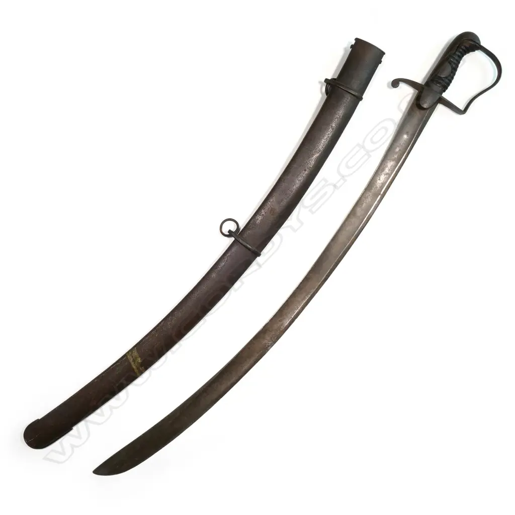 A Prussian Model 1811 Blucher Cavalry Trooper's Sabre in scabbard, Image 1++