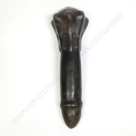 A Rennell Island, stone ceremonial mace,