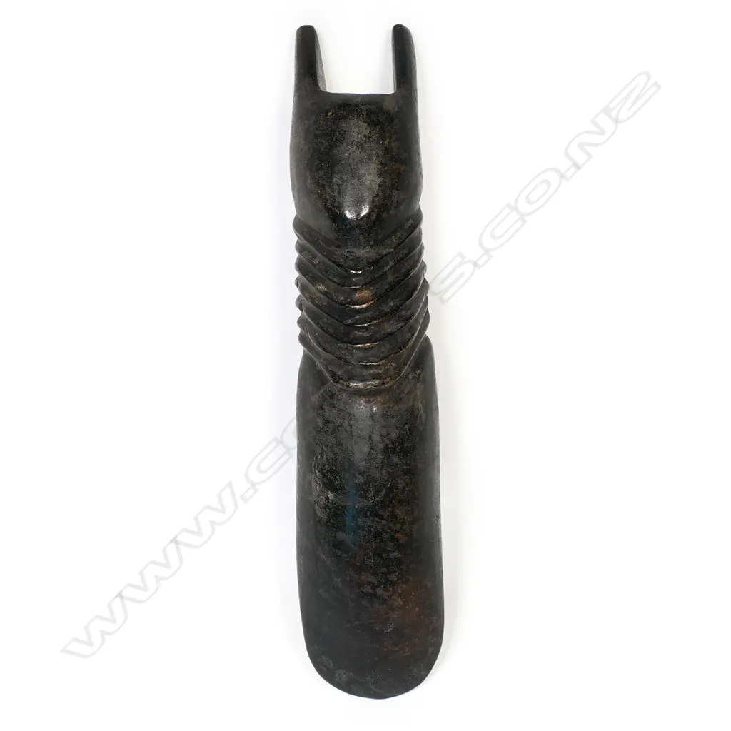 A large and decorative ceremonial adze blade, Image 1++