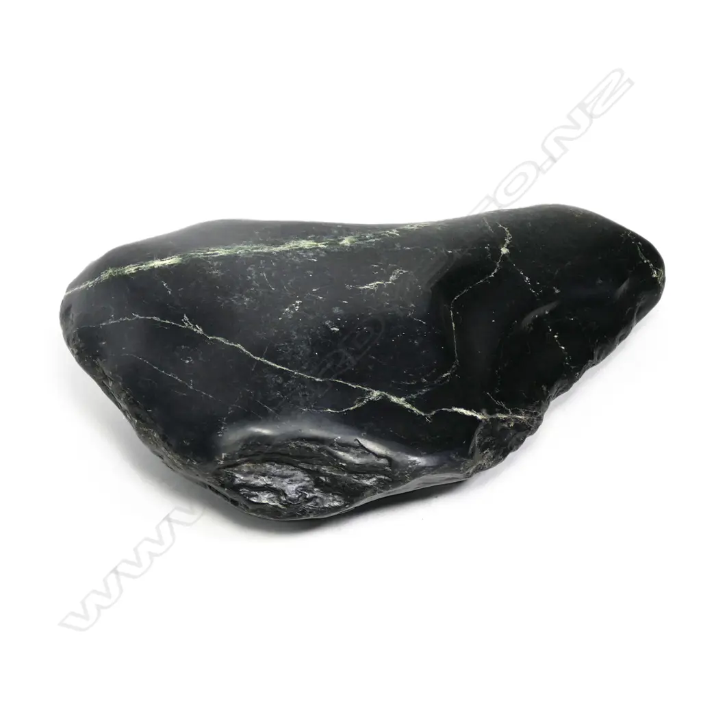 A large pounamu boulder/touch stone, Image 1++