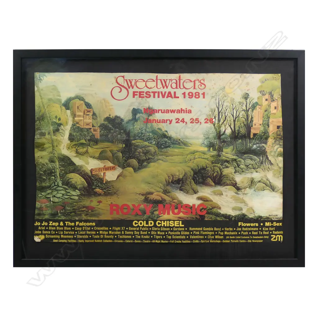 An original 'Sweetwaters Festival 1981' poster, Image 1++
