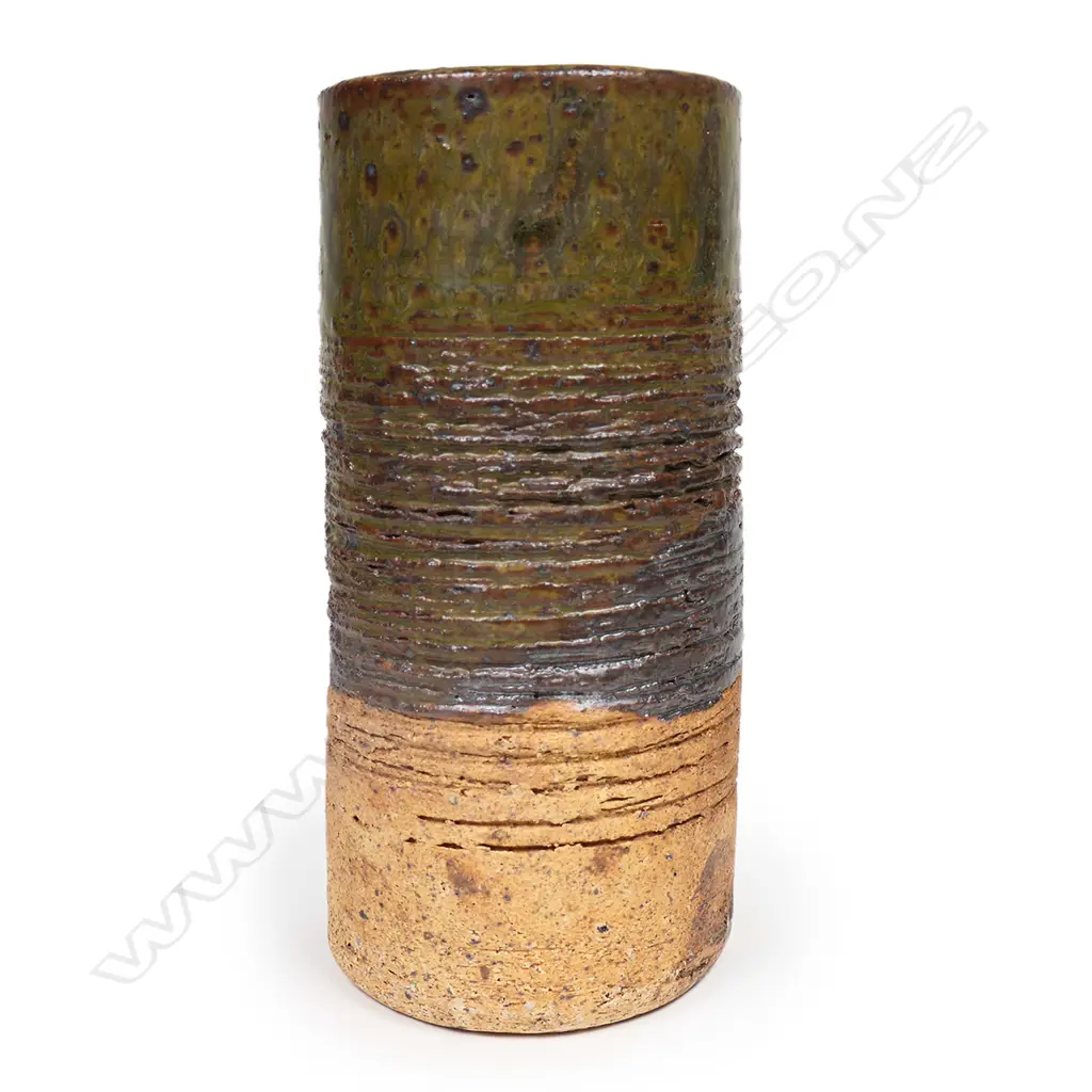 Len Castle cylinder vase c1970, Image 1++