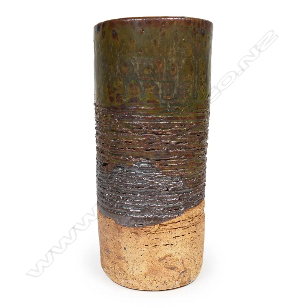 Len Castle cylinder vase c1970, Image 1++