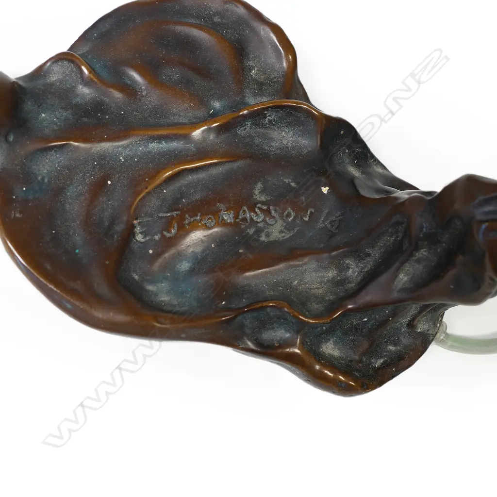 A bronze table lamp base, 'Daphne in the Tree' Image 1++