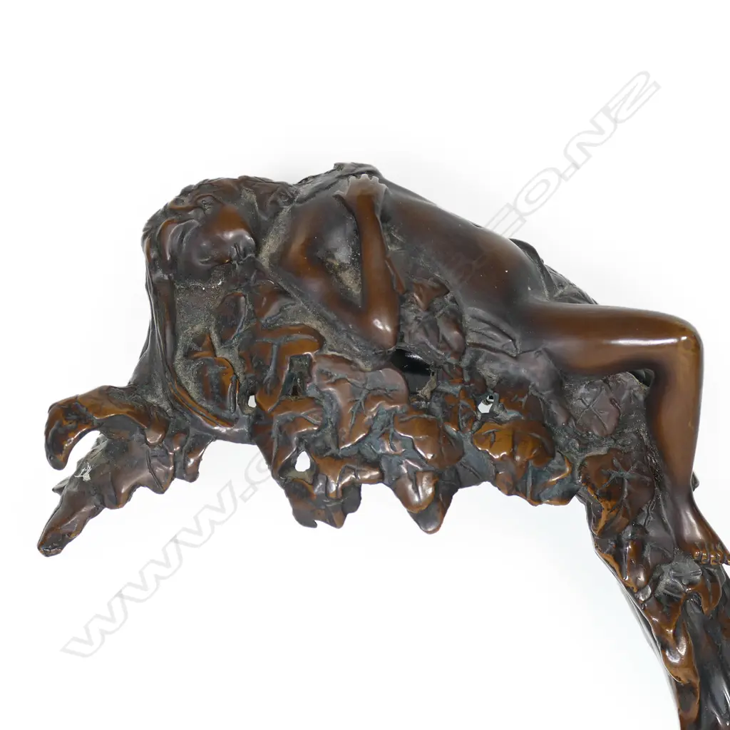 A bronze table lamp base, 'Daphne in the Tree' Image 1++
