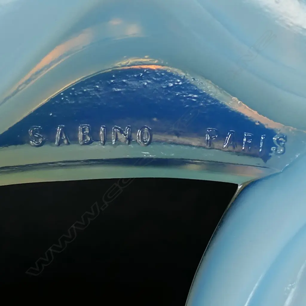 An Art Deco opalescent glass 'Leaping Gazelle' mascot by Marius-Ernest Sabino Image 1++