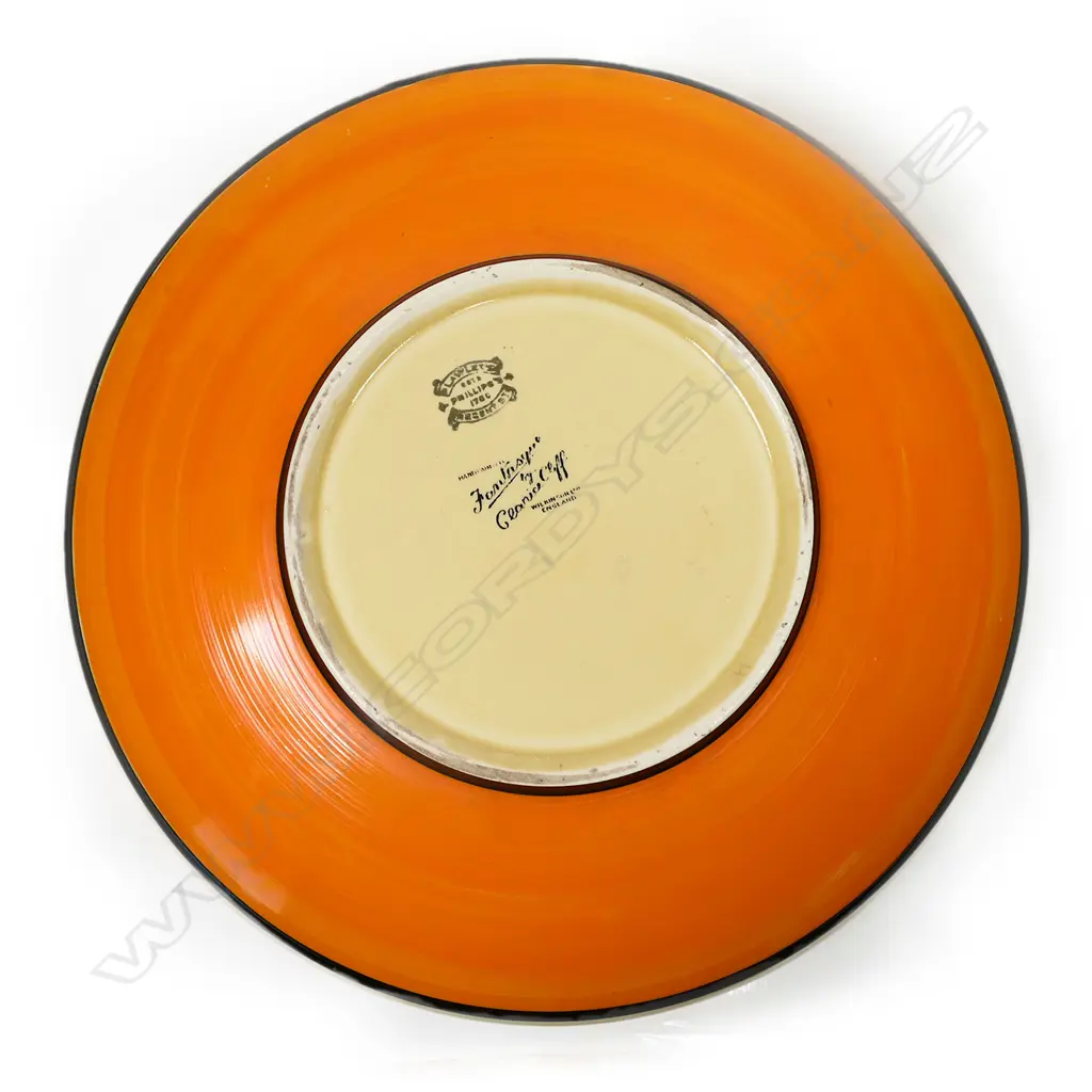 A Clarice Cliff Fantasque orange Trees and House bowl, Image 1++