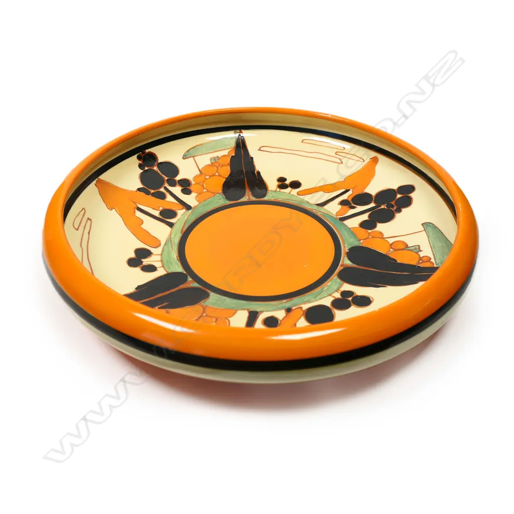 A Clarice Cliff Fantasque orange Trees and House bowl, Image 1++