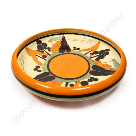 A Clarice Cliff Fantasque orange Trees and House bowl,