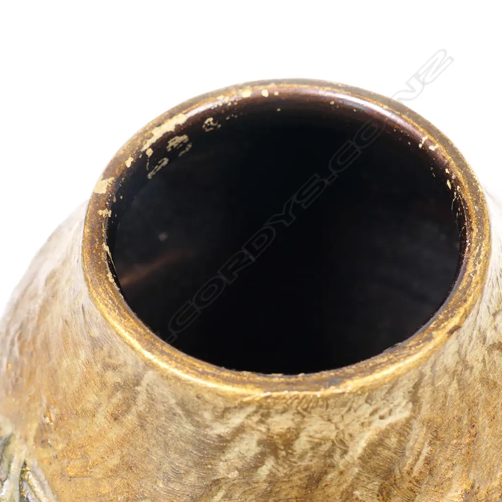 An Emile Gallé 19thC glazed pottery frog vase Image 1++