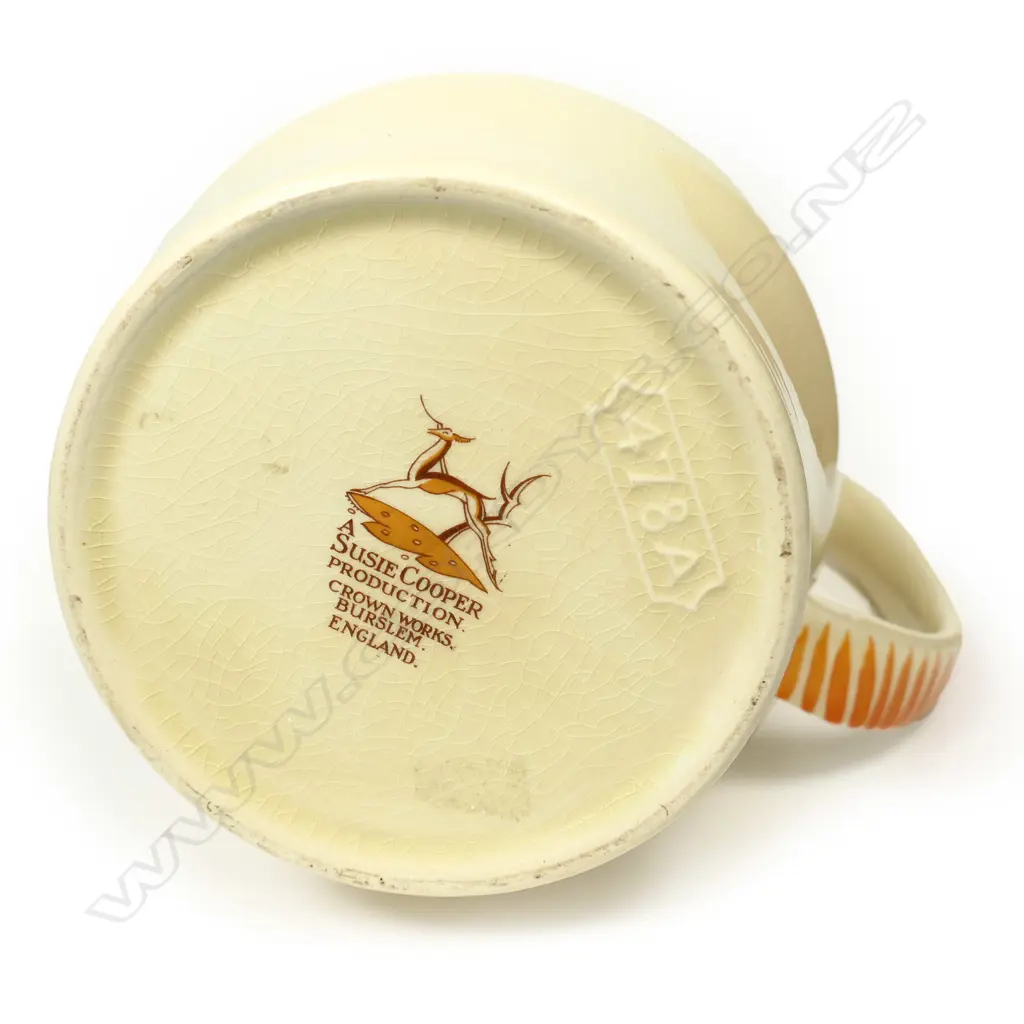 An Art Deco Susie Cooper Nursery Ware "Cowboy Joe" pattern jug Image 1++