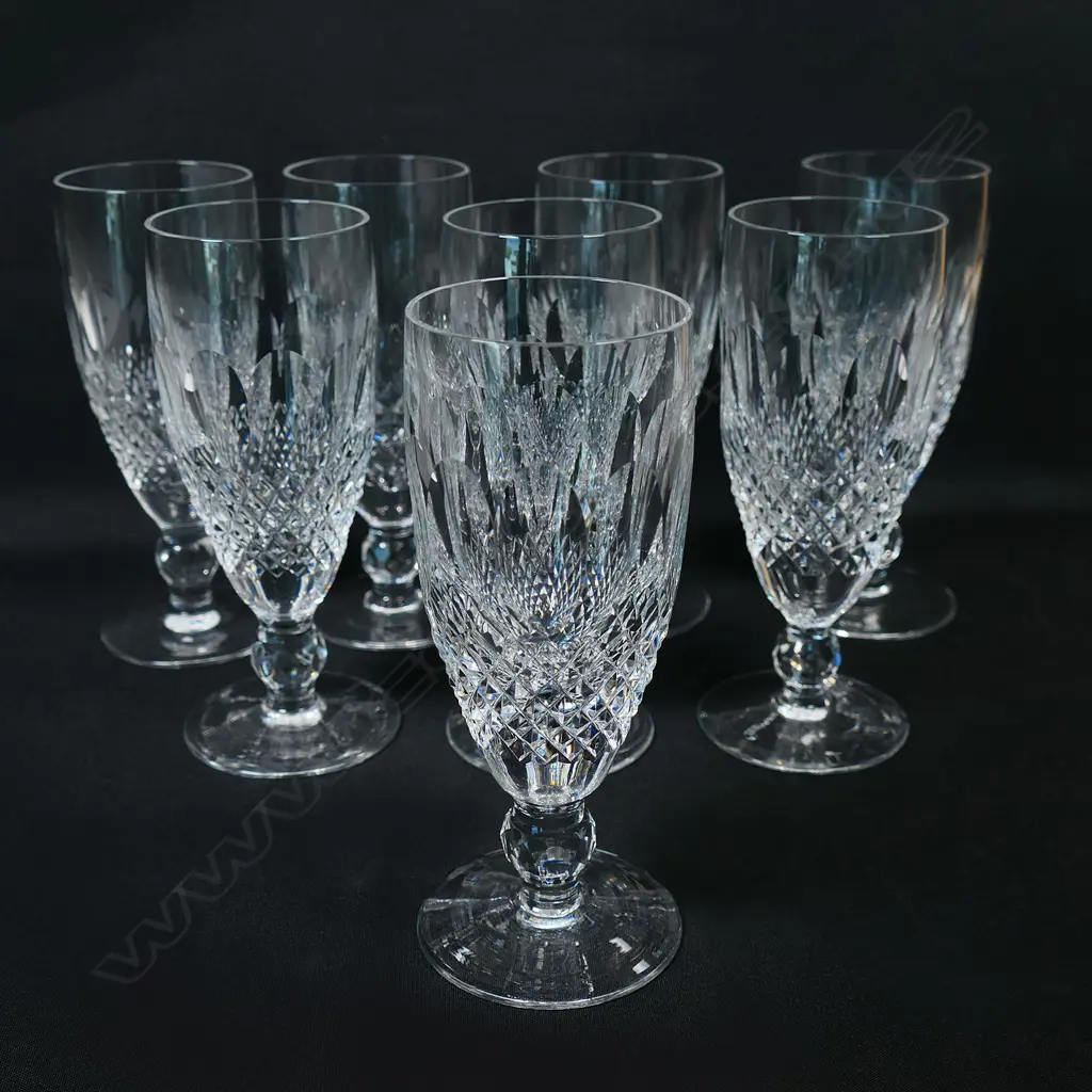 A pair of good quality cut glass lidded urns of Georgian style Image 1++