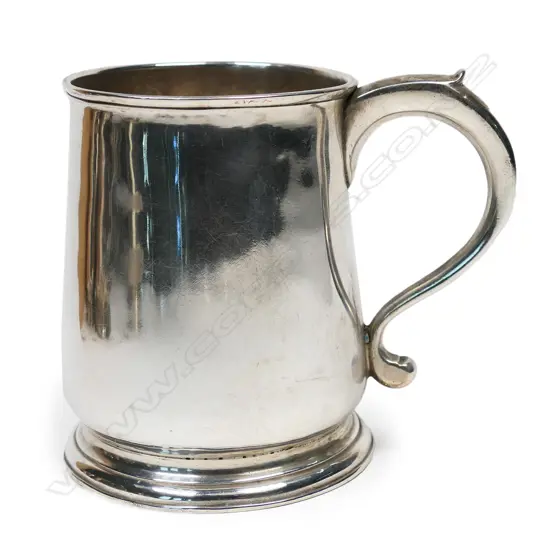 A George III silver baluster mug,