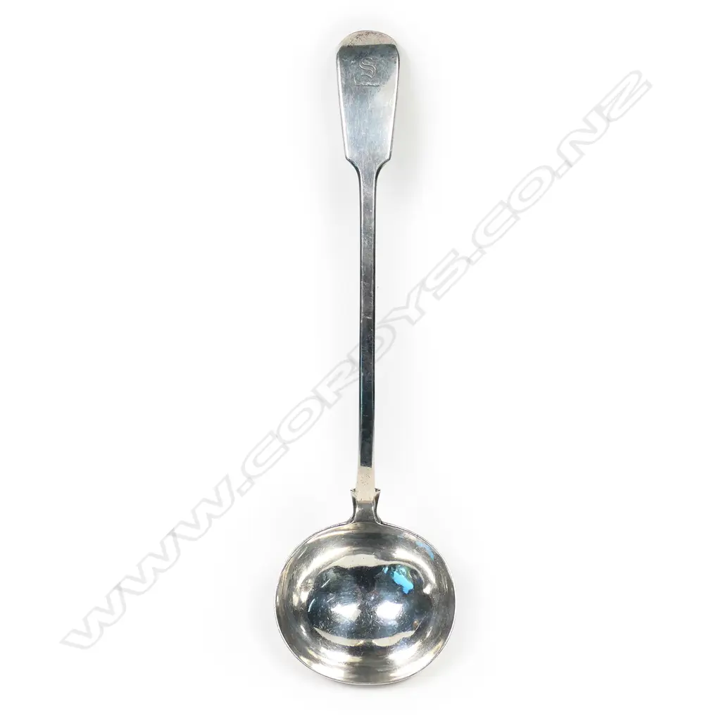 A Victorian silver soup ladle Image 1++