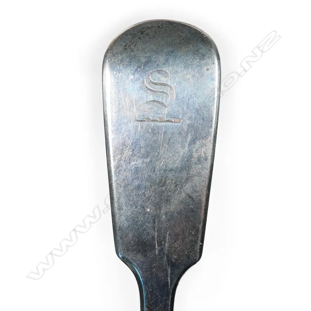 A Victorian silver soup ladle Image 1++