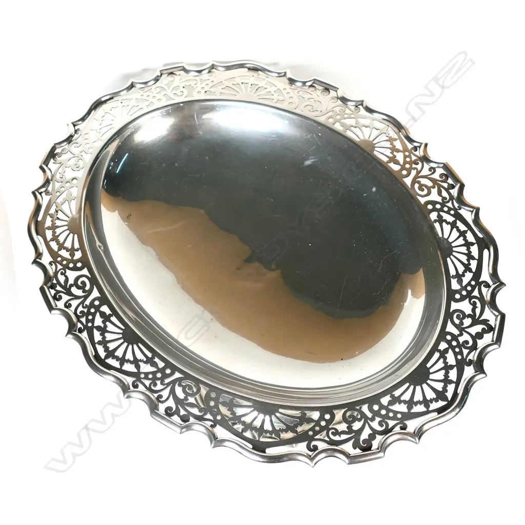 An early 1900s silver comport, Image 1++