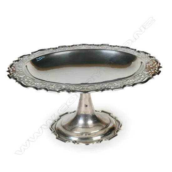 An early 1900s silver comport,