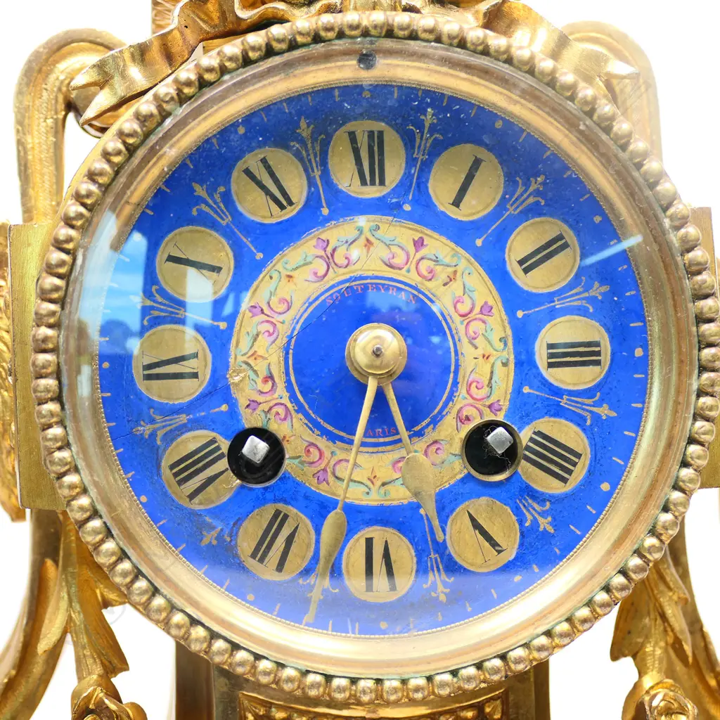 A 19thC French mantel clock, Image 1++