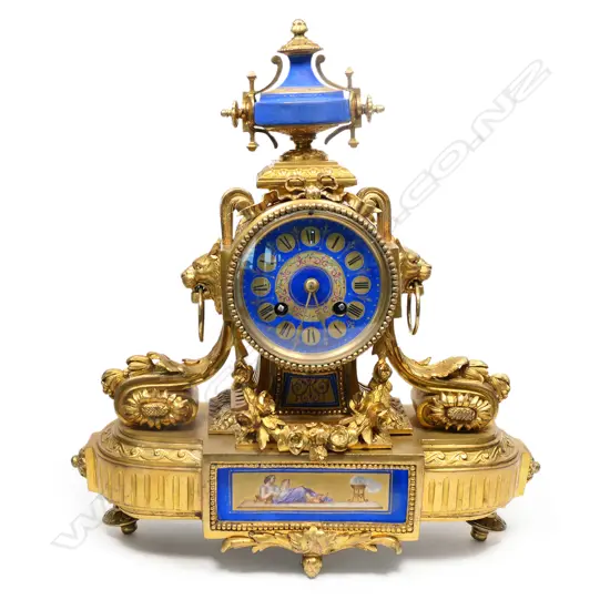 A 19thC French mantel clock,