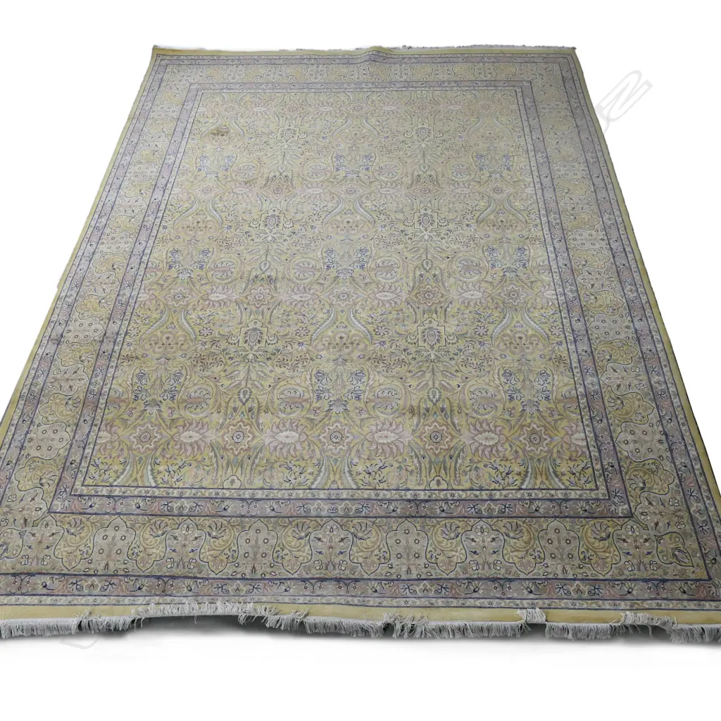 A very large Iranian Kerman hand knotted carpet Image 1++