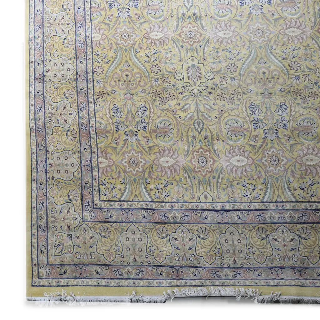 A very large Iranian Kerman hand knotted carpet Image 1++